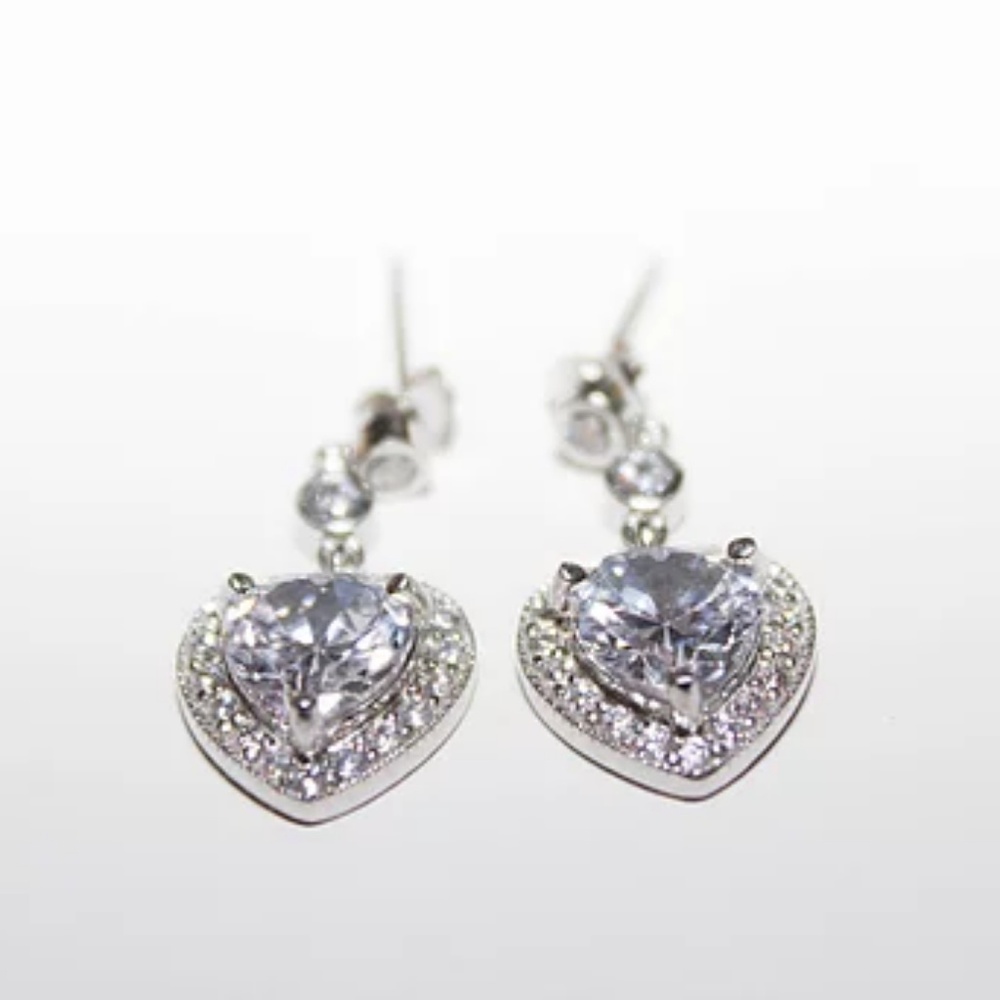 Halo Heart Earrings